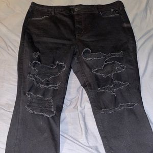 AE Black Curvy High Waisted Skinny Jegging